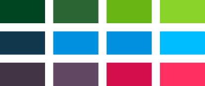 The color combinations The color combinations
