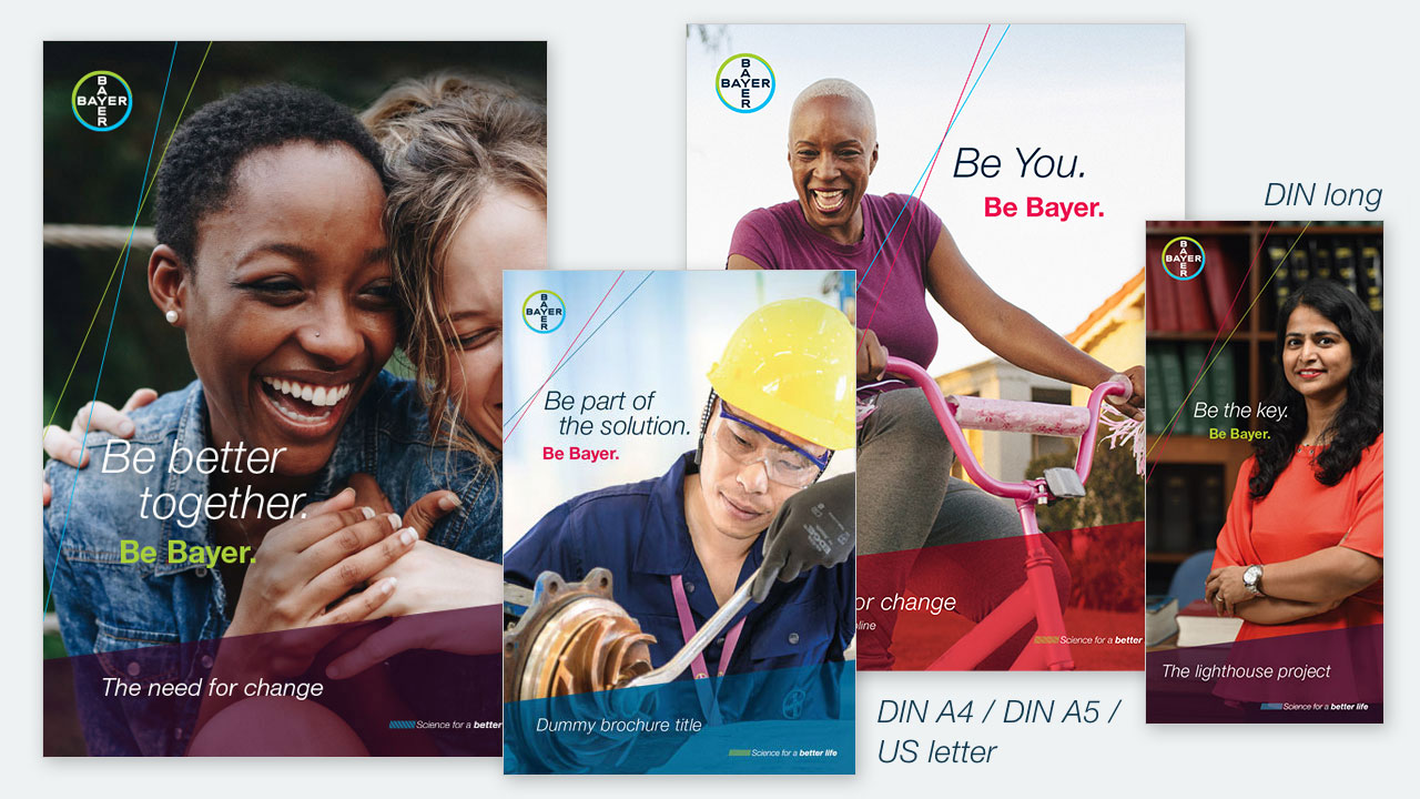 Examples of brochure cover formats