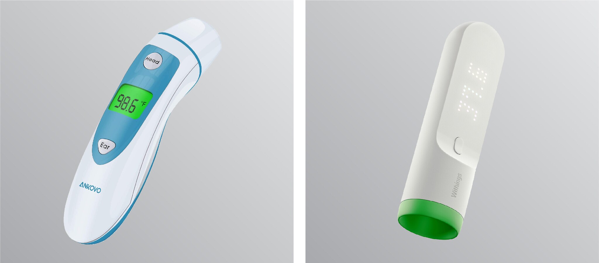 Example of medical product with medical design cues (left) vs product with more consumer design cues (right) 