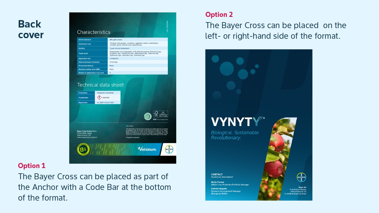 Brochure back covers