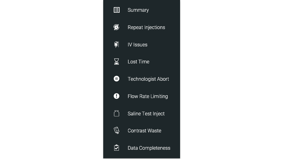 Example sub-menu navigation in the Workflow Solutions //Insights website.