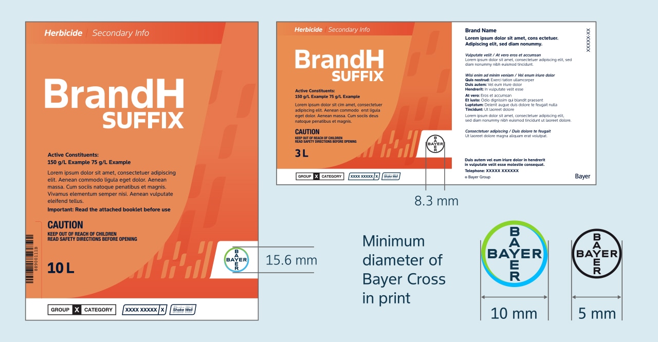 Use of Bayer Cross in packaging