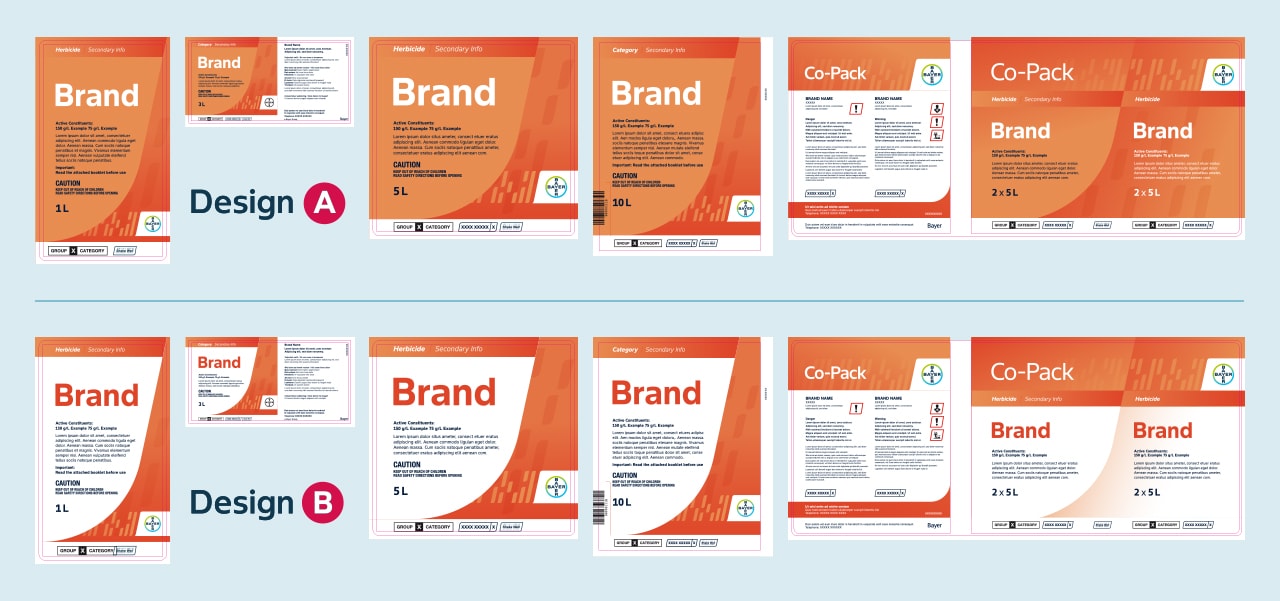 Label design templates