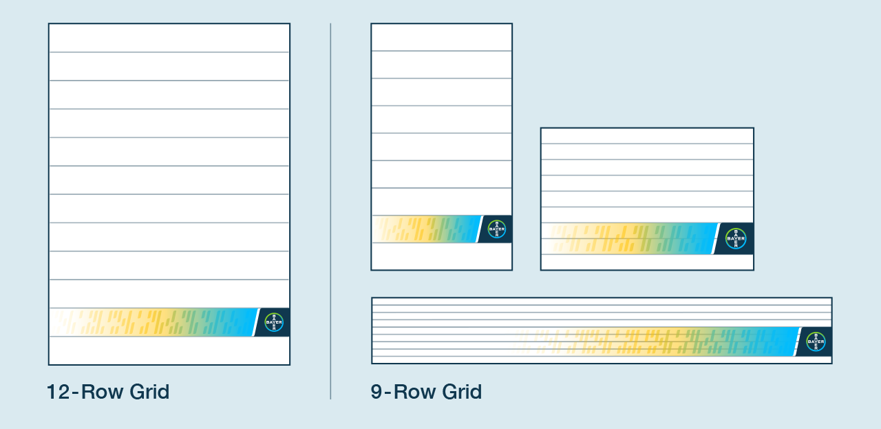 The 9-row and 12-row layout grid