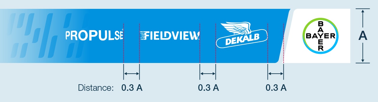 Distance between brand and product logos placed on Code Bar