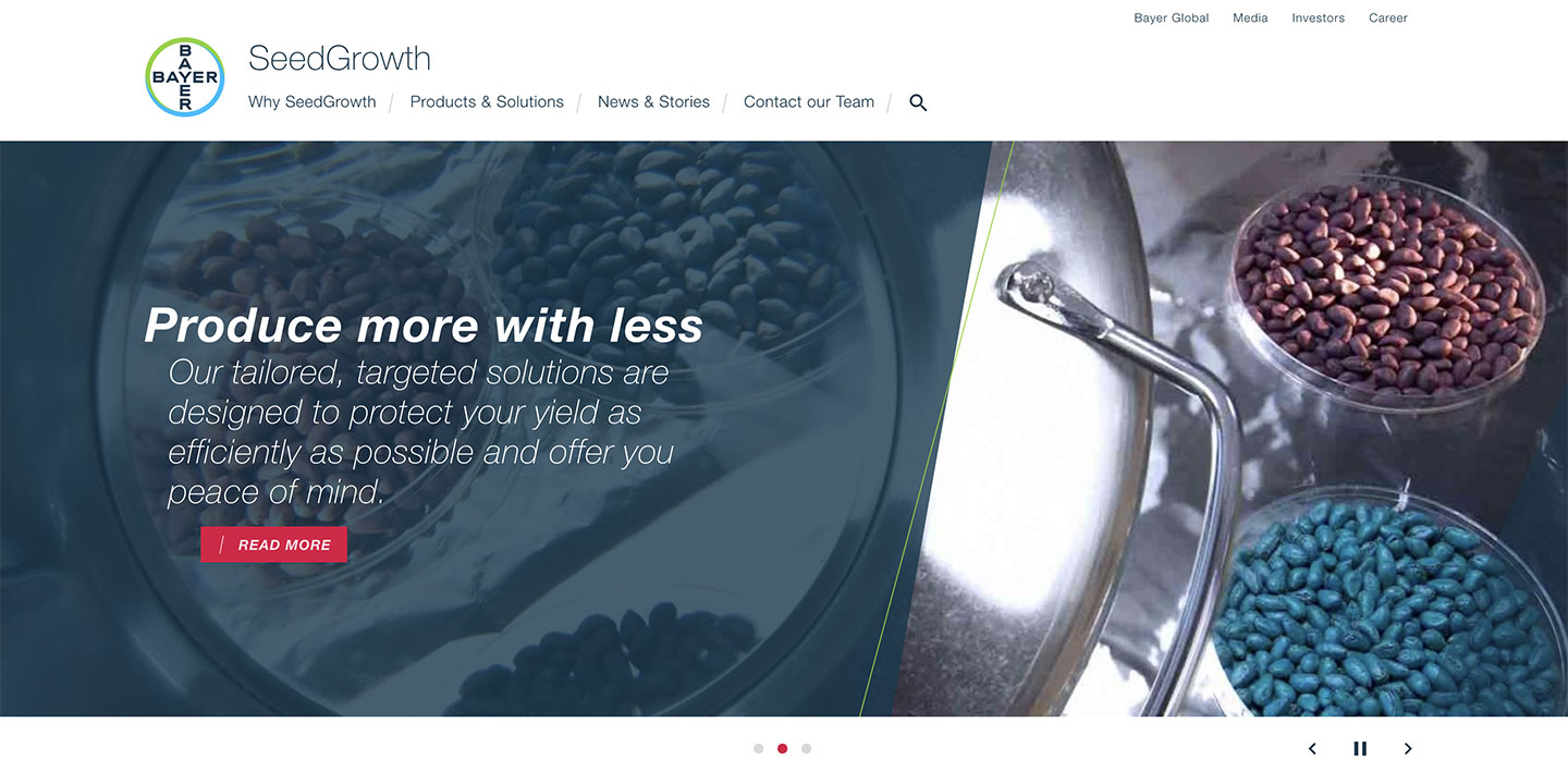 SeedGrowth website