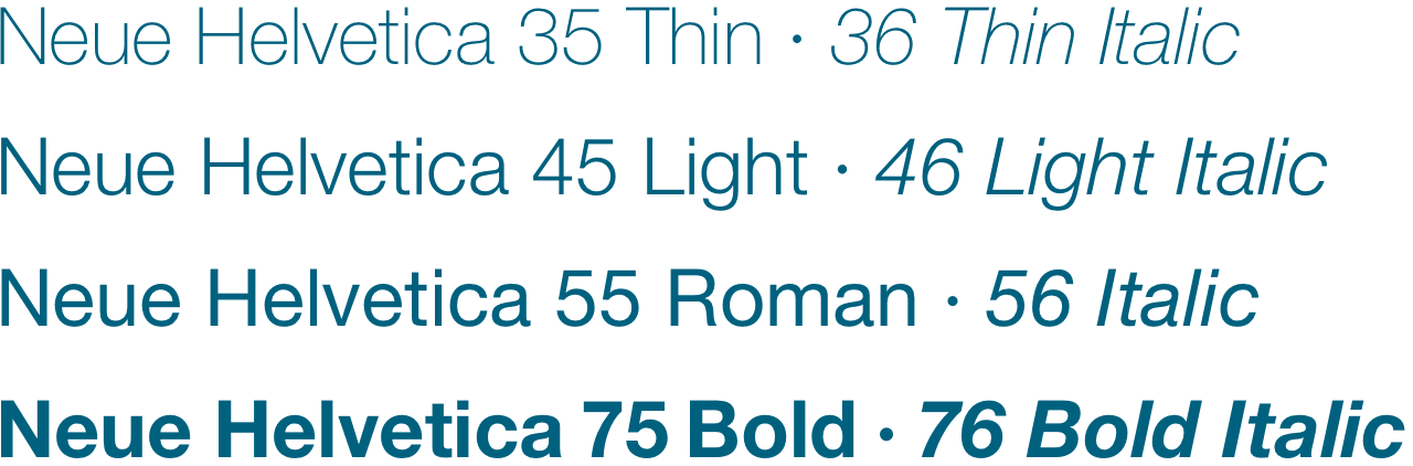 Neue Helvetica