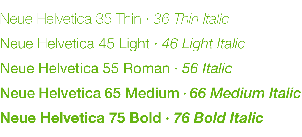 Neue Helvetica