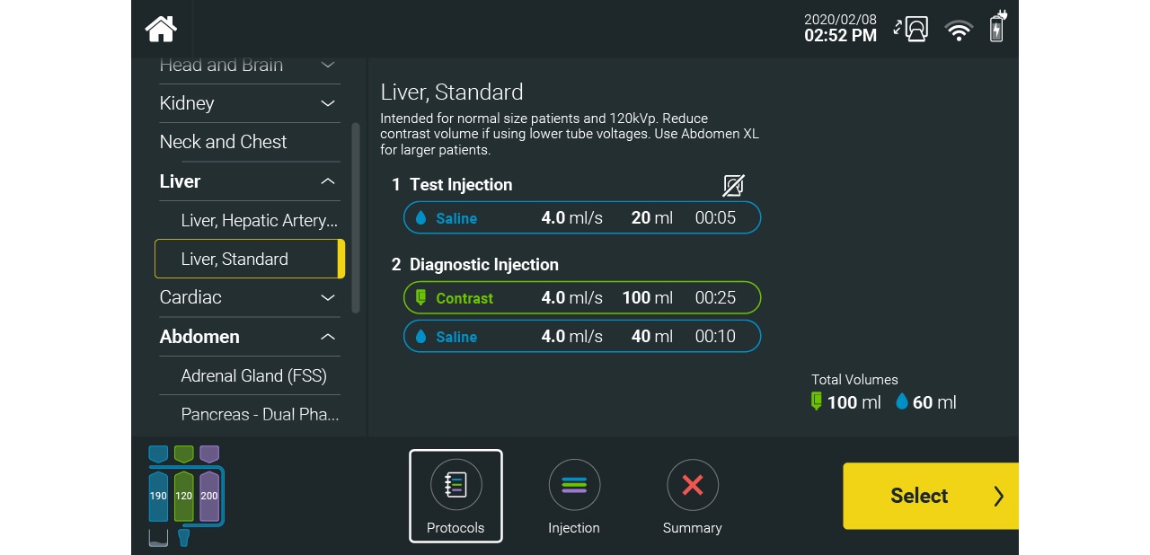 Example of the type scale implemented in a Radiology device GUI (animated gif).