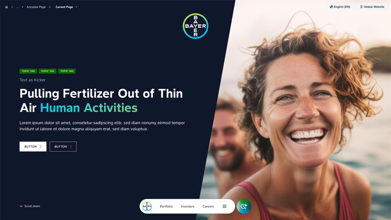 Hub Pages (second level)