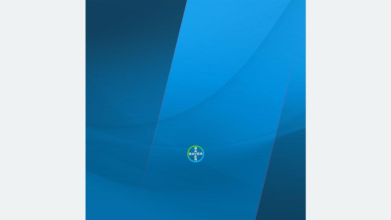 Blue abstract background with a Bayer leverkusen logo in the center.