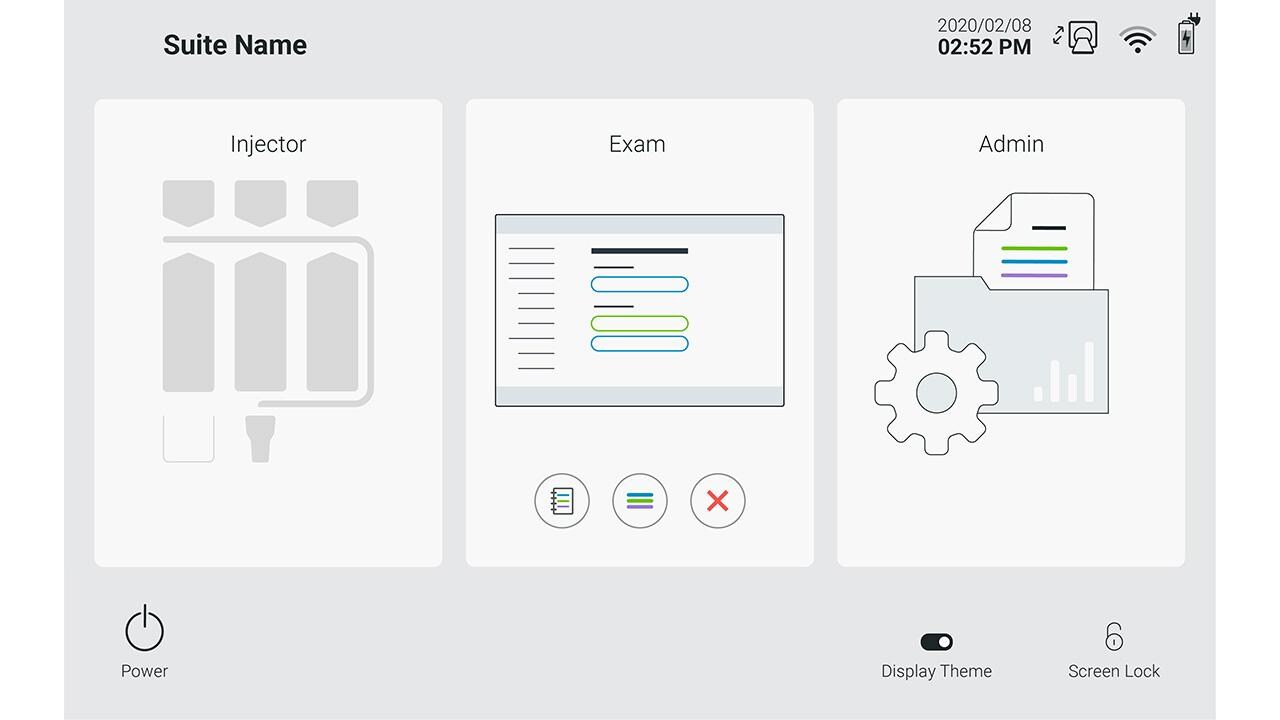 Light ‘Purity’ theme from a Radiology device GUI.