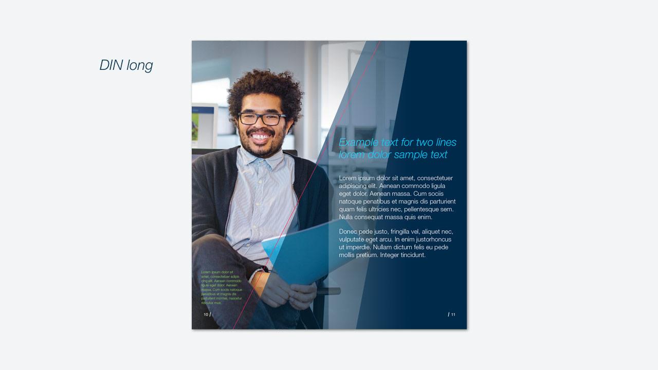 Examples of brochure inside pages