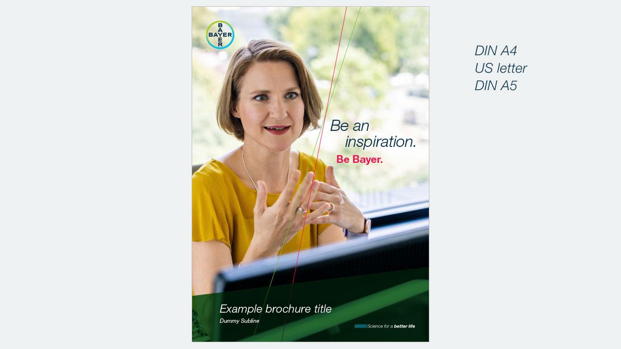 Examples of brochure cover formats