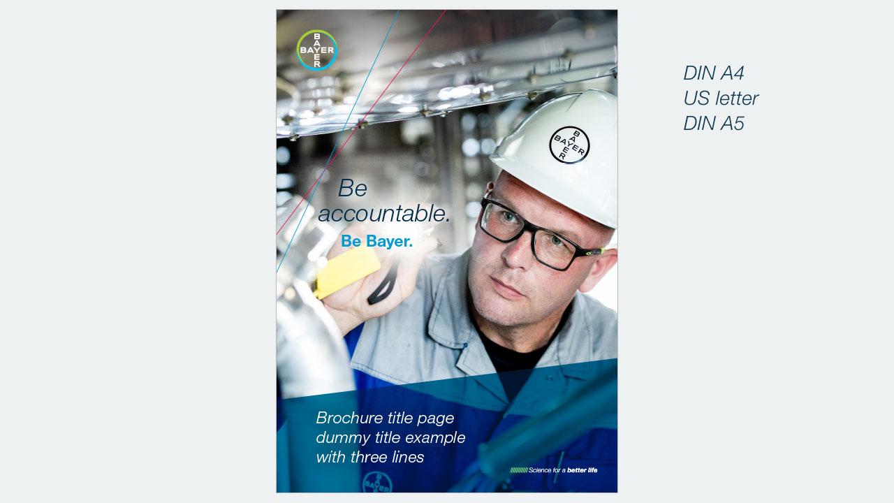 Examples of brochure cover formats