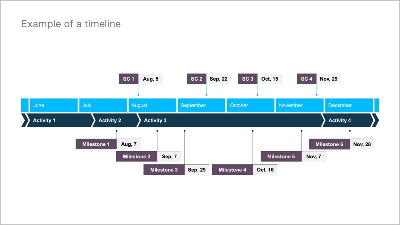 Processes and timelines