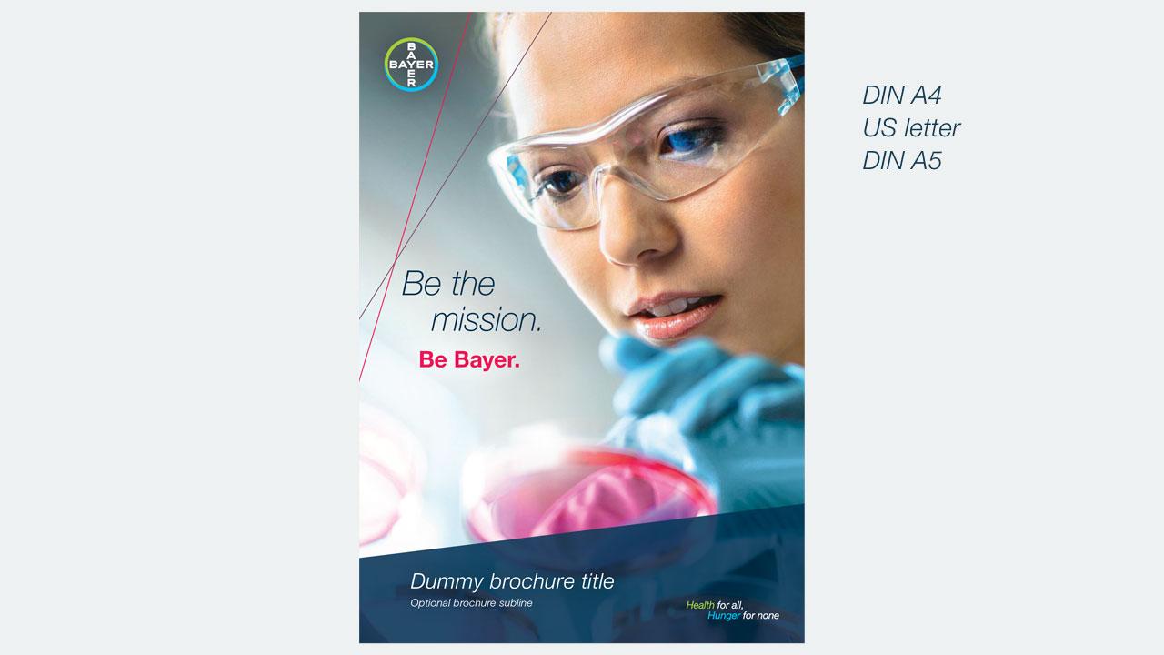 Examples of brochure title templates
