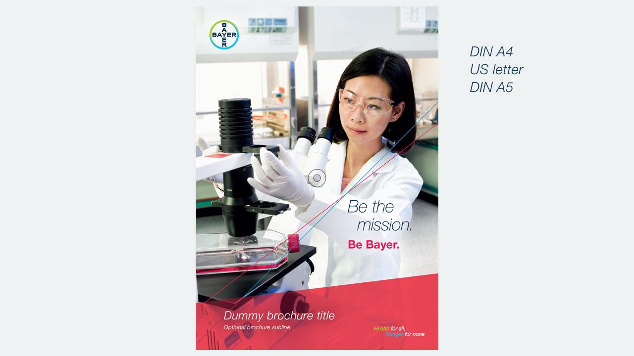 Examples of brochure title templates