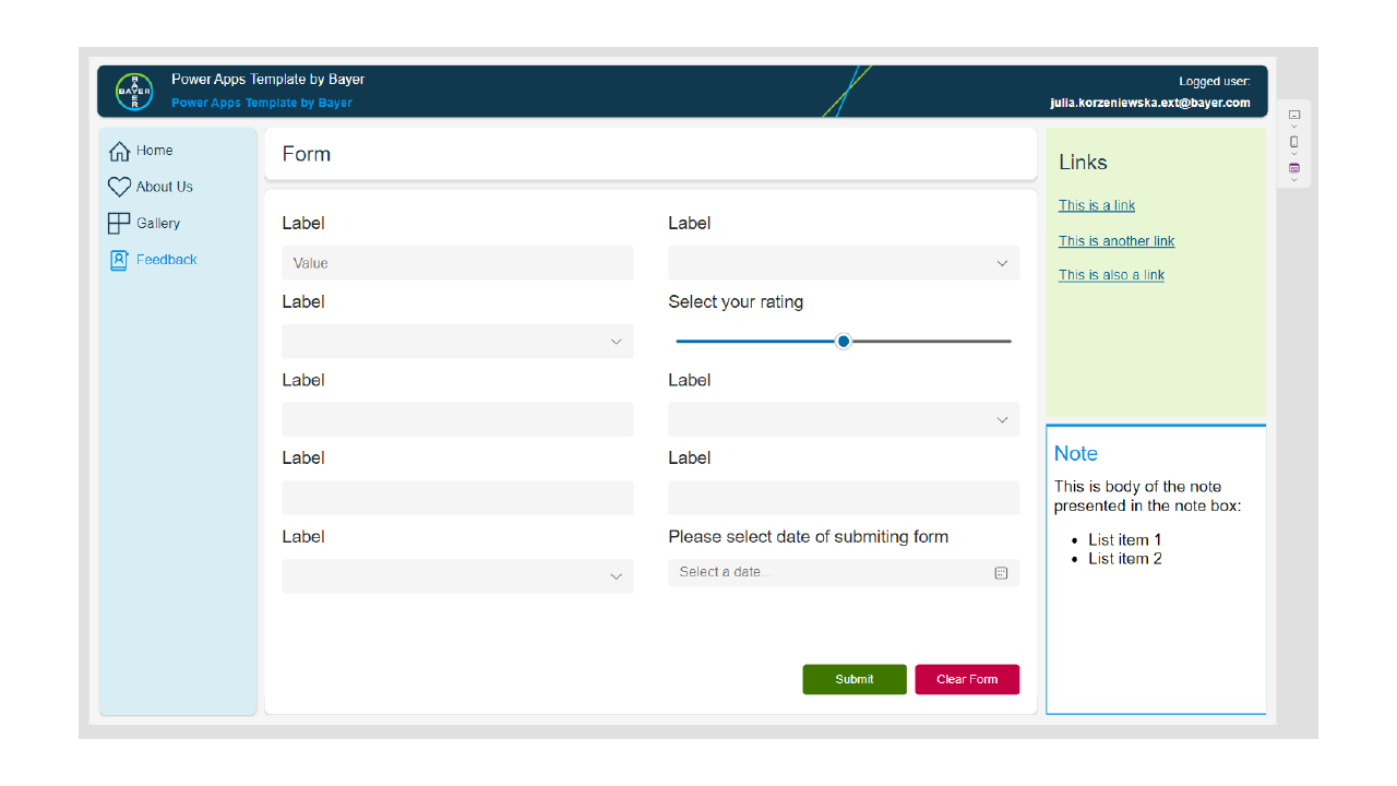Examples Power Apps