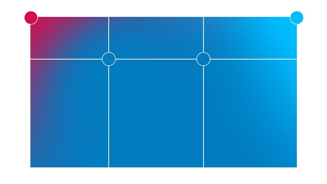 Experiment with the colors in different sections of the gradient to enhance its visual appeal and create a more distinctive and unique effect.