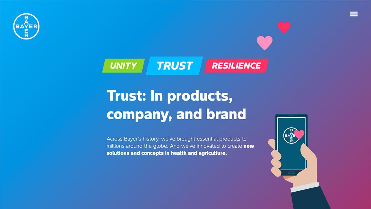 The brand story scroller
