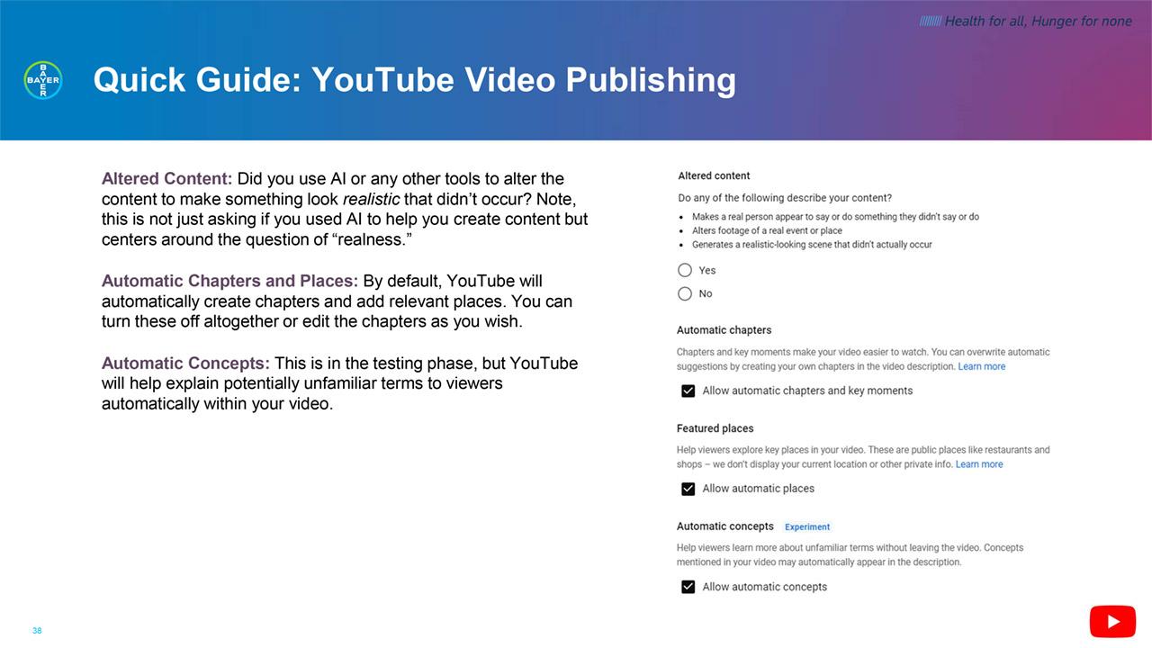 Quick Guide: YouTube Video Publishing