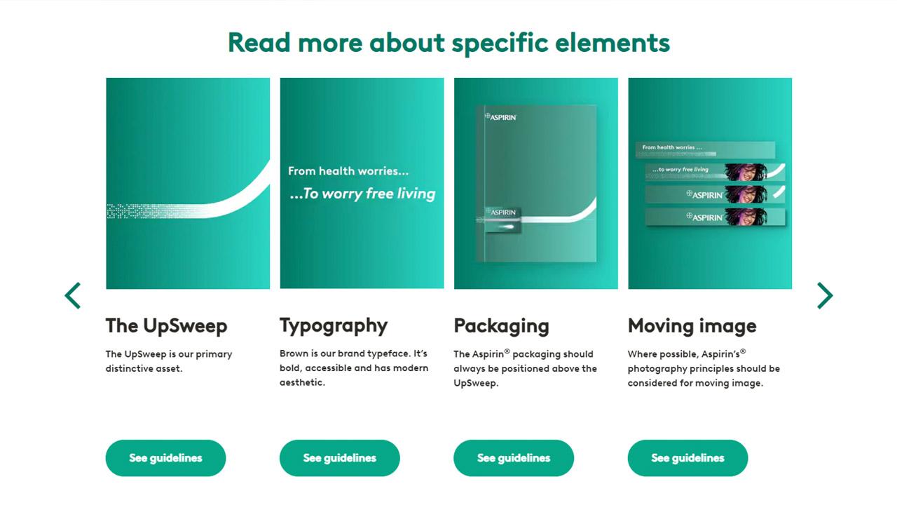 …while also being detailed, with comprehensive guides to brand elements and even asset downloads