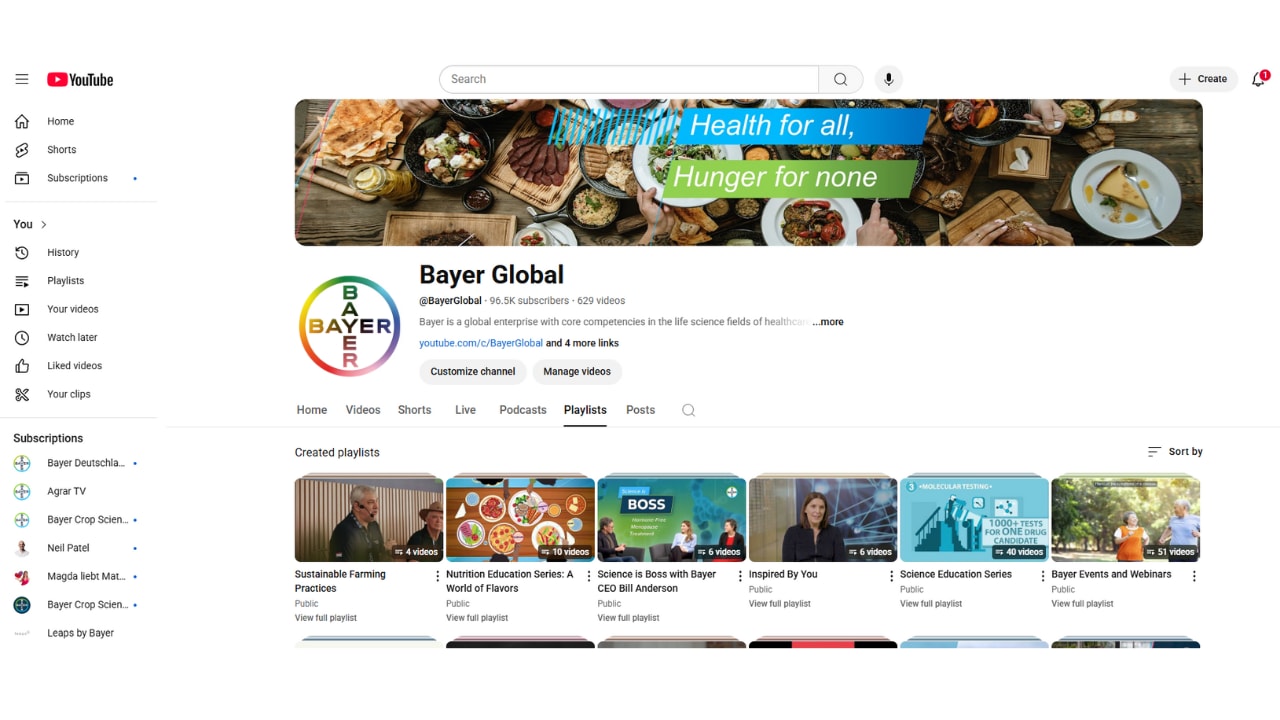 Example youtube