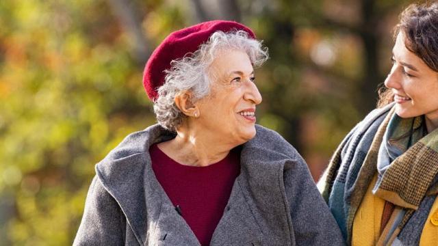 Old and young woman
