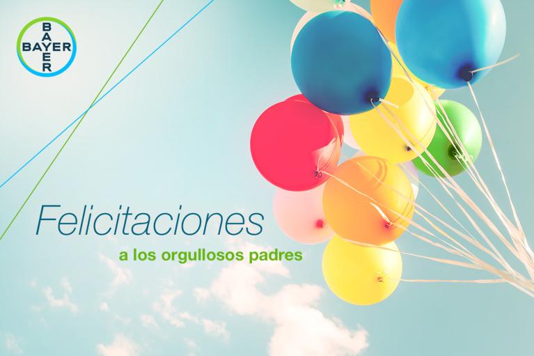 Felicitaciones a los orgullosos padres