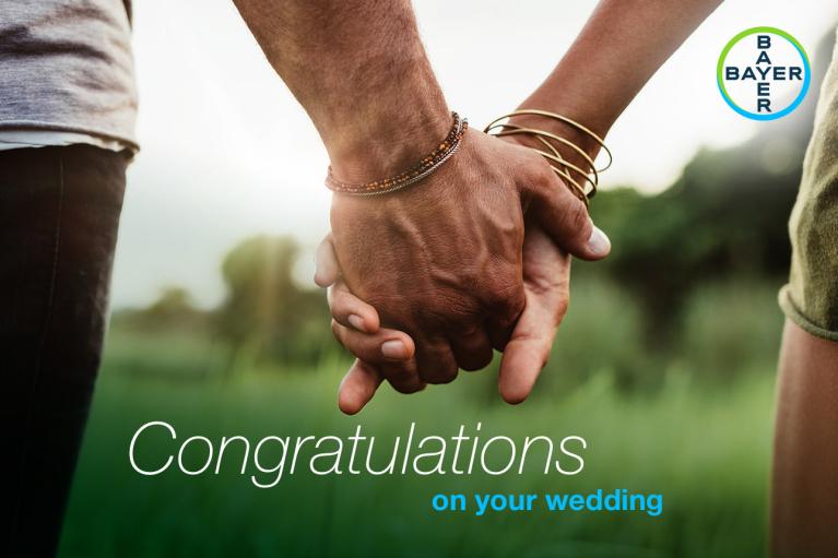 Congratulations on your wedding