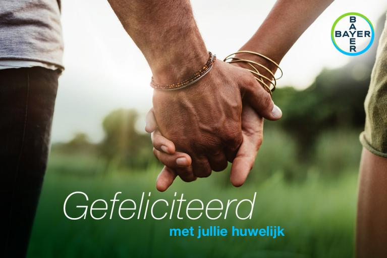 Gefeliciteerd met jullie huwelijk