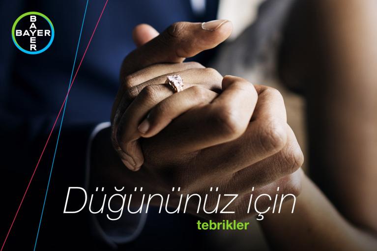 Düğününüz için tebrikler