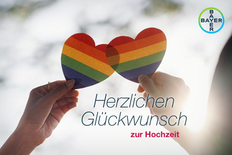 Herzlichen Glückwunsch zur Hochzeit