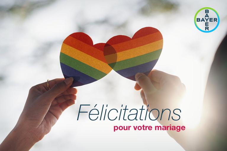 Félicitations pour votre mariage