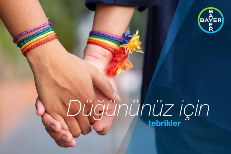 Düğününüz için tebrikler