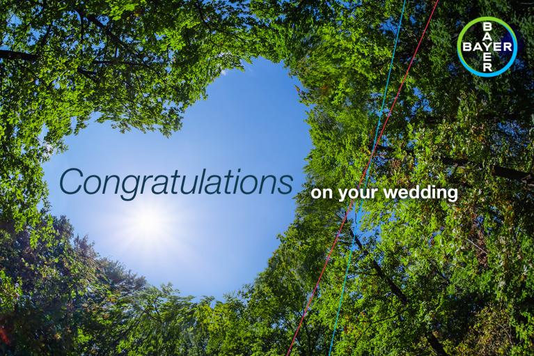 Congratulations on your wedding