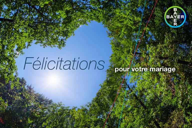 Félicitations pour votre mariage