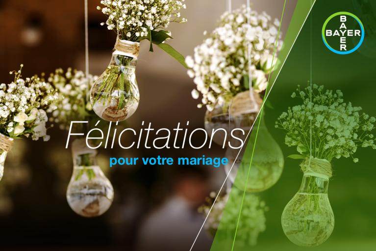 Félicitations pour votre mariage