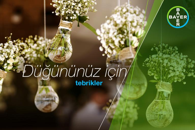 Düğününüz için tebrikler