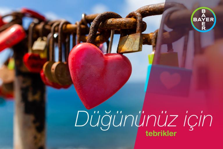 Düğününüz için tebrikler