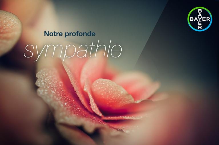 Notre profonde sympathie