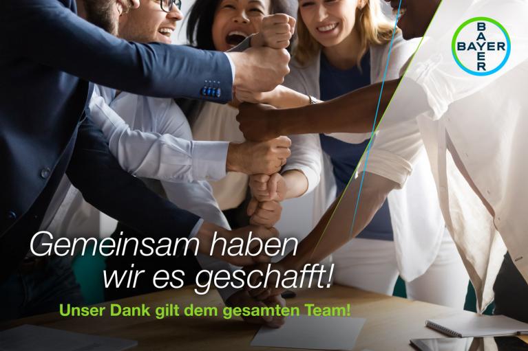 Gemeinsam habe wir es geschafft! Unser Dank gilt dem gesamten Team!