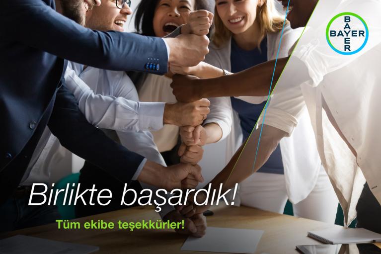 Birlikte başardık! Tüm ekibe teşekkürler!