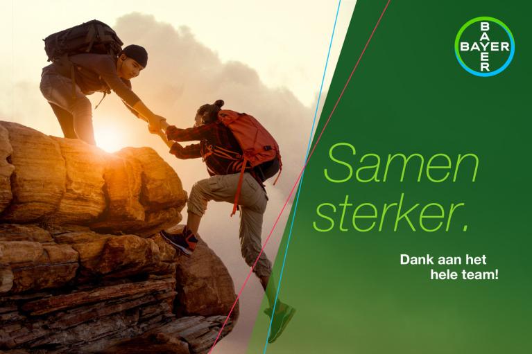 Samen sterker. Dank aan het hele team!