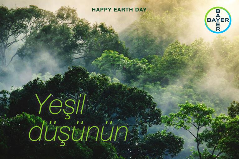 Happy Earth Day - Yeşil düşünün
