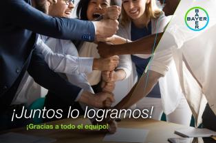 ¡Juntos lo logramos! ¡Gracias a todo el equipo!