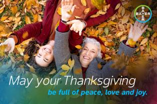 May your Thanksgiving be full of peace, love and joy.