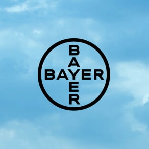 When the legibility of the full colored Bayer Cross is compromised, (i.e. light blue or green backgrounds), then the black logo can be applied. However, this should be seen as an exception and be avoided where possible.